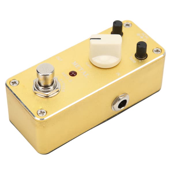 Metalldistorsionseffektpedal Mini True Bypass för elgitarr med fästtejp AMD‑3