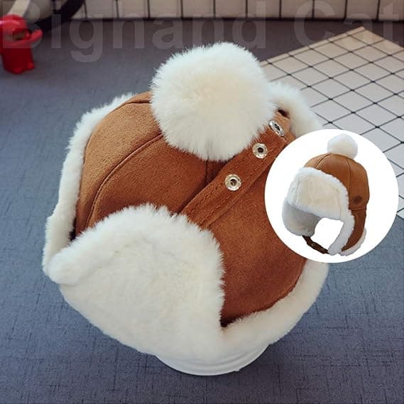 Baby Boy Ushanka Øreklapper Vinter Trooper Hat Unisex Børn Trapper Hat,01