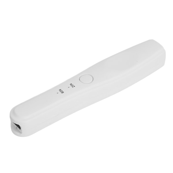 Portabel Nageltorklampa med 2 Tidsinställningar, USB Laddningsbar Handhållen Nagelfärg Torklampa för Hemmet, Vit