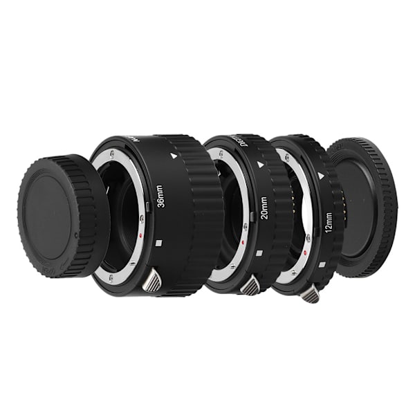 Sats för automatisk fokuseringsförlängningsrör 12 mm 20 mm 36 mm adapterring för Nikon DSLR-kameror