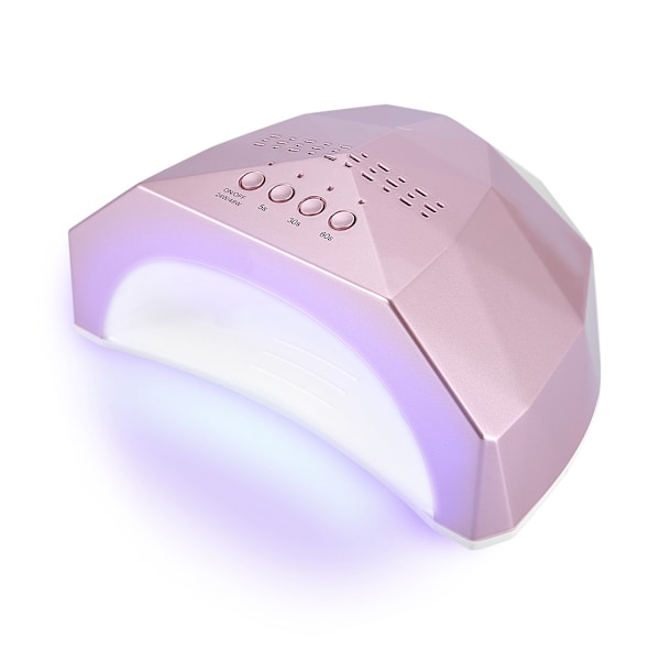 Professionel 48W neglelampe LED-tørrer gel polish hærdende manicure rosenguld