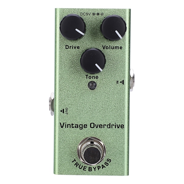 Gitarr Effekt Pedal Vintage Overdrive Mini Bärbar True Bypass Aluminiumlegering DC 9V JDF‑01