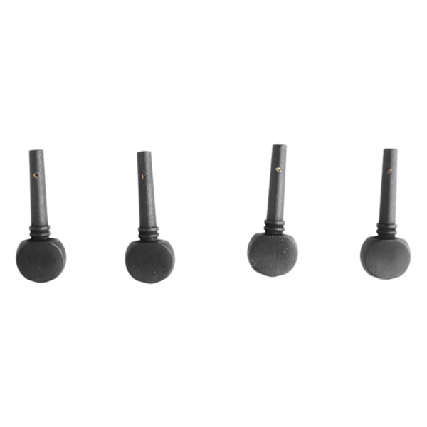 4 stk. Violin Tuning Peg Bærbar Fint Udseende Træ Violin Peg Udskiftning Sort M00591