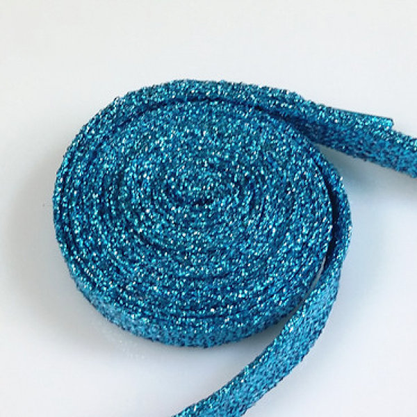 2 par flade glitter skinnende metalliske skosnørebånd, farverige pailletter skosnørebånd 110cm