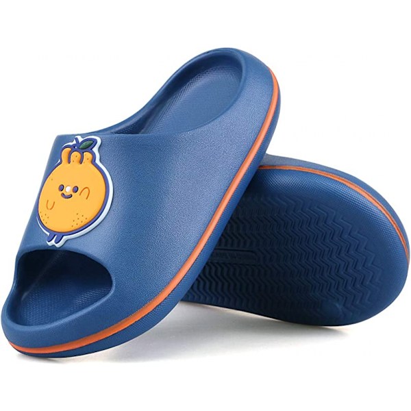 Pojksandaler med fruktmönster, barnsommarsandaler, barnslippers, flickors strandtofflor, pooltofflor