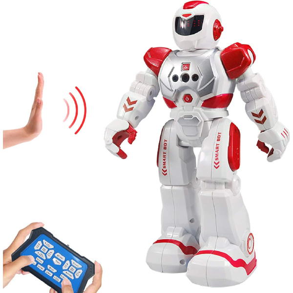 Remote Control Robot For Kids , Intelligent Programmable Robot With Infrared Controller Toys,Dancing,Singing, Moonwalking and LED Eyes,Gesture Sensin