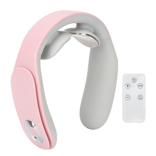 Elektrisk Nakkemassager Trådløs USB Genopladelig Varmekompres Vibrations Nakke Afspændingsmassagemaskine Pink