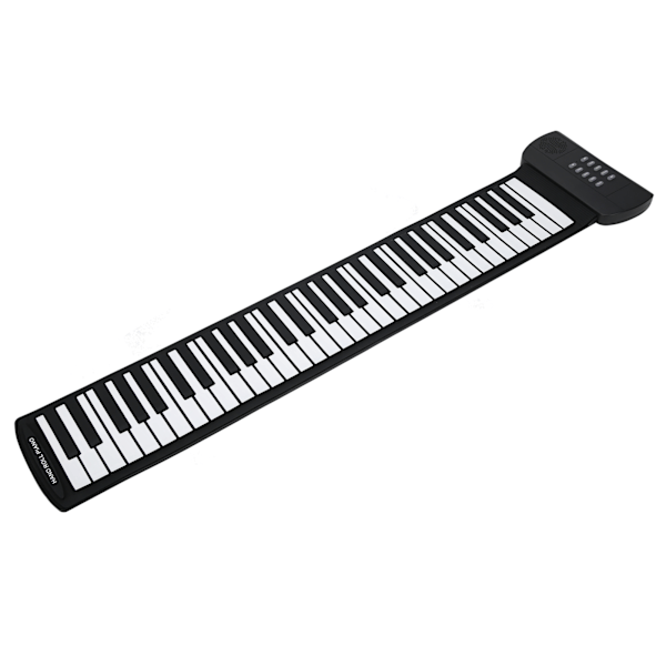 Hand Roll Piano 61 Tangenter Fällbar Silikon Uppladdningsbar Elektrisk Keyboard Musikinstrument