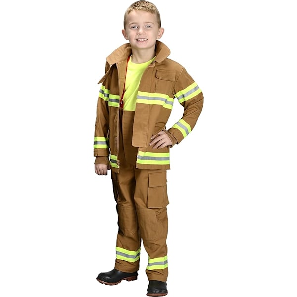 Brandkårsövning dräkt Brandman stridsdräkt kostym liten brandman brandkårsövning 140cm