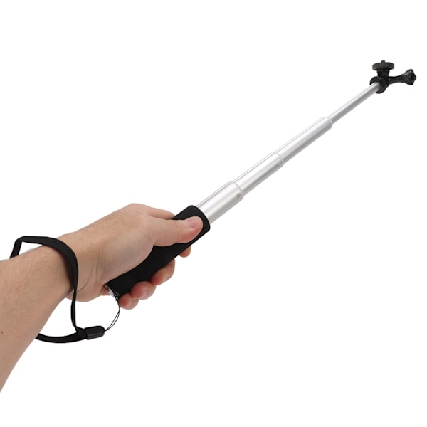 Handhållen Monopod Selfie Stick 4 Sektioner Justerbar Längd Förlängningsstång för Smartphones Kamera
