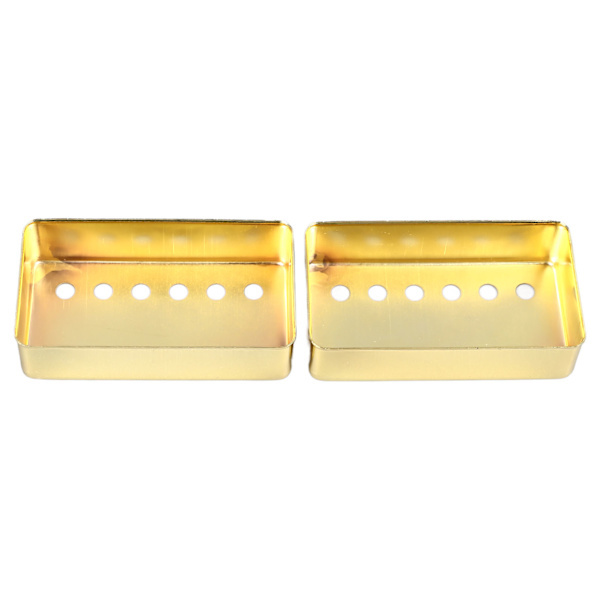 2 stk. Elektrisk gitar Humbucker Pickup Shell Messing Profesjonell Gitar Pickup Deksel for LP Gull 52mm 52mm