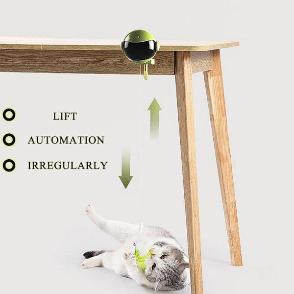 Interaktiva kattleksaker designade för innekatter, mobila kattsfärer med automatisk lek, leksaker designade för små och medelstora katter green
