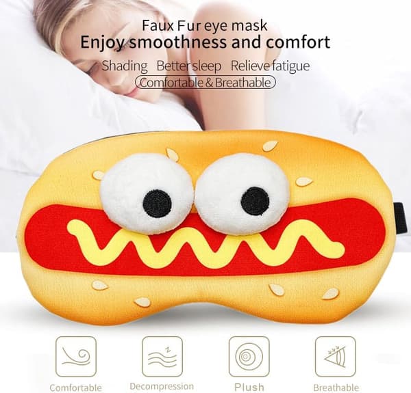 Plush sovmask - lätt och justerbar