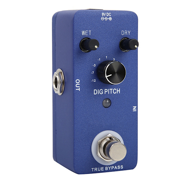 Digital Elektrisk Gitarr Effekt Pedal True Bypass Effektpedaler Enastående Tonhöjdsomfång