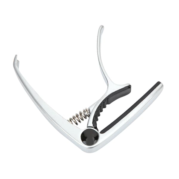 Gitarr Capo Clamp Key Tuner Zinklegering för Folk Gitarr Musikinstrument TillbehörSilver