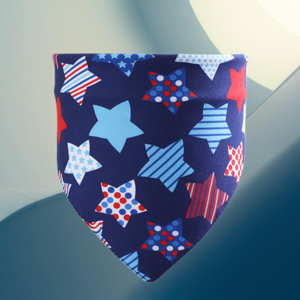 Pesun kestäviä koiran bandana-liinoja, Amerikan lippu, neliö, koiran huivi, itsenäisyyspäivä, koiran kaulapanta, kissan kaulapanta, lemmikkieläinten kaulapanta