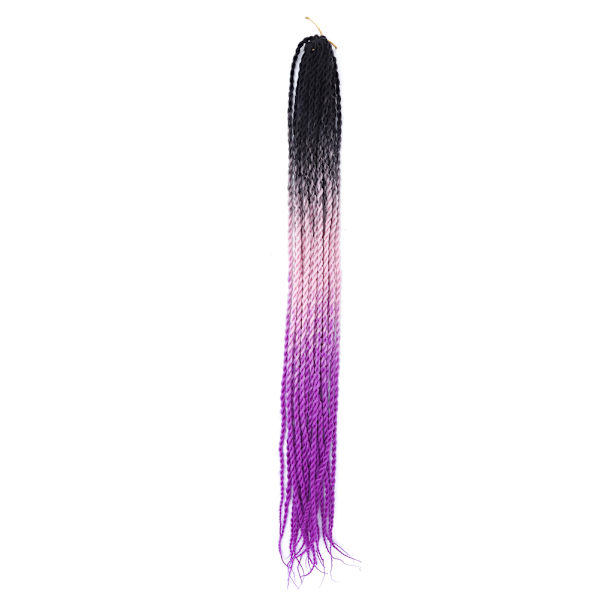 24 tum kemisk fiberflätor Punk Gradient Dirty Braid Weaving Braid Hair Extension 5#