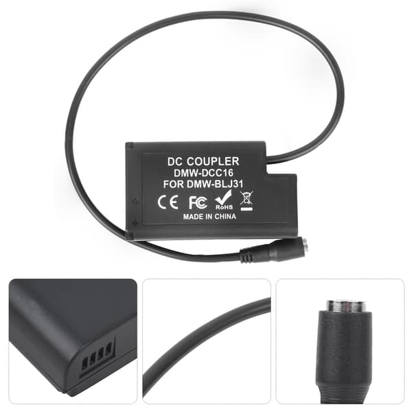 DC til DCC16 full dekoding dummybatteri for S1 S1M S1R S1RM S1H/Lumix S1-serien digitalkamera