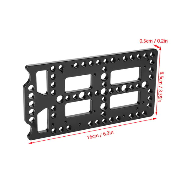 Batterimonteringsplade i aluminiumslegering til DSLR-kameraudstyr