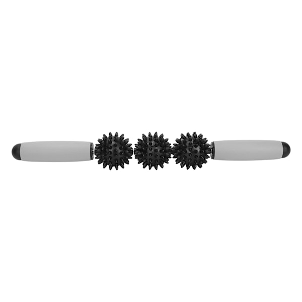3 Bollar Muskelmassage Rulle Yoga Stick Kroppsmassage Avslappning Muskelrulle StickSvart