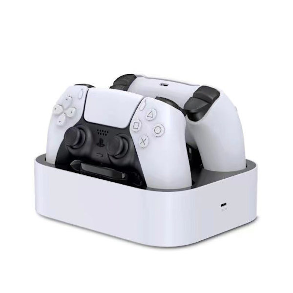 Oplader til PS5 Gamepad Trådløs Controller Dobbelt Opladningsdock med LED-indikator til Playstation5 Controller PS5 Tilbehør