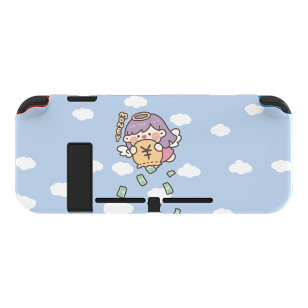 Dokkbar beskyttende deksel for Nintendo Switch, myk TPU-slank deksel for NS-konsoll og Joy-Con-kontrollere