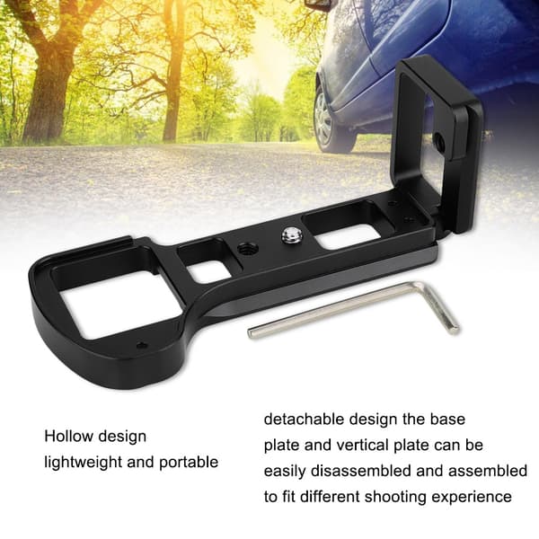 Metal Quick Release L-plade Håndgrebsholder til Sony A6500 Spejlløst Kamera