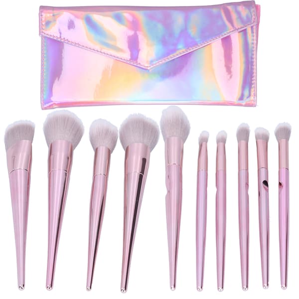 10PCS Makeup Brushes Set Myke Bust for Blush Eye Shadow Eyebrow Highlight