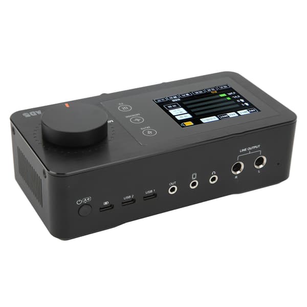 AD5 Audio Interface Lydkort Multifunktion Dobbelt XLR 6,35 mm med LCD-skærm Professionelt Lydkort til Live