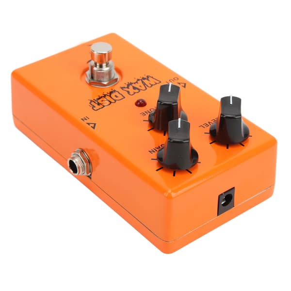Gitarr Effekt Pedal WAX DIST Distortion Singel True Bypass Instrument Tillbehör Orange