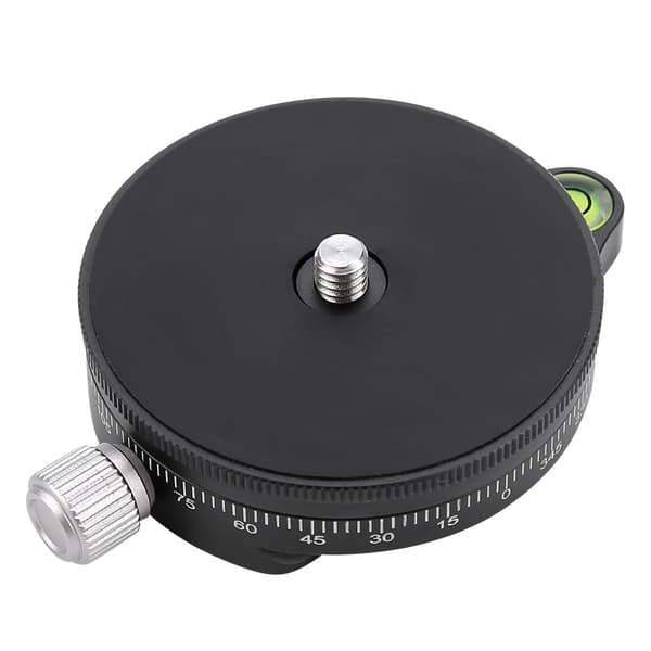 FC-60 360° Disc Tripod Quick Release Plate Panorama Base Head Clamp for DSLR