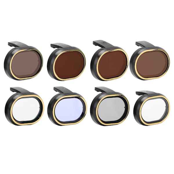 Junestar 8pcs/set Drone Kamera Linsfilter Set UV/CPL/STAR/Natt/ND 4/8/16/32 Filter Kit för FIMI X8 MINI Drone