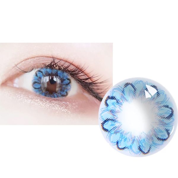 14,5 mm Piilolinssit Silmävaruste Vuosittainen Värilinssi 0 Astetta (Sininen)