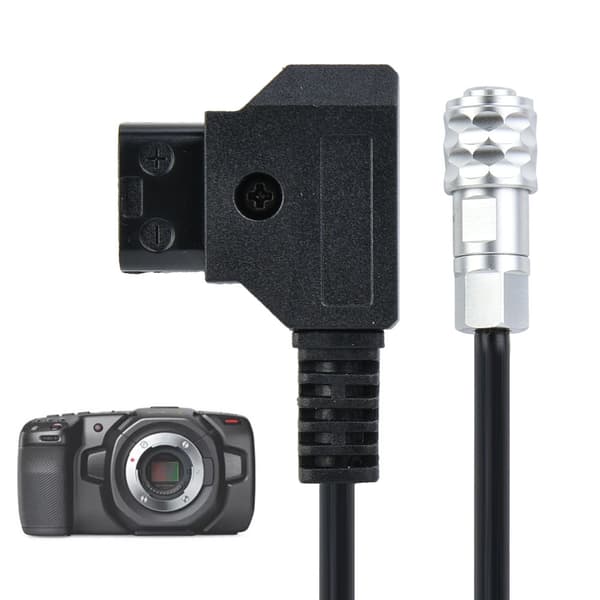 D-tap til 4K strømkabel for Blackmagic Pocket Cinema Camera 4K og Gold Mount V Mount B (1m)