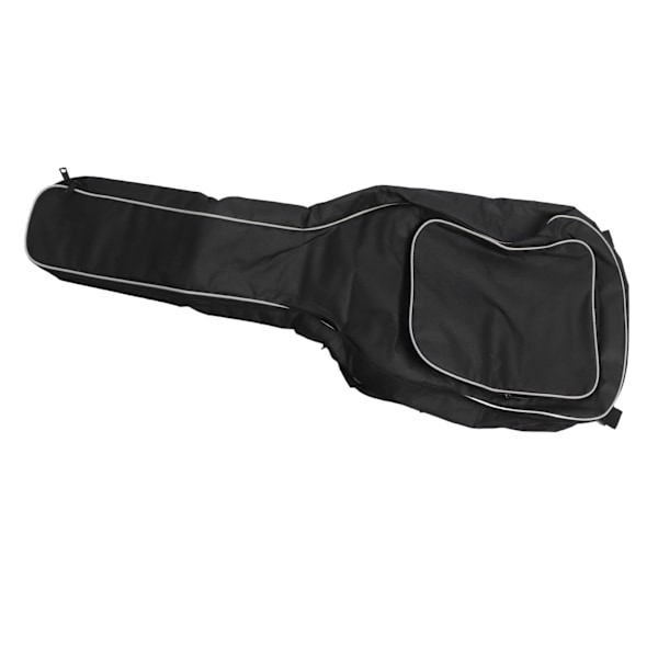 Gitarrväska med vadderad gigbag, vattentät, tjock vit sidobomull, axelrem