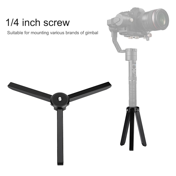 Mini Aluminiumlegering 15KG Tung Last Vikbar 1/4'' Skruvstativ Tillbehör för DJI Zhiyun