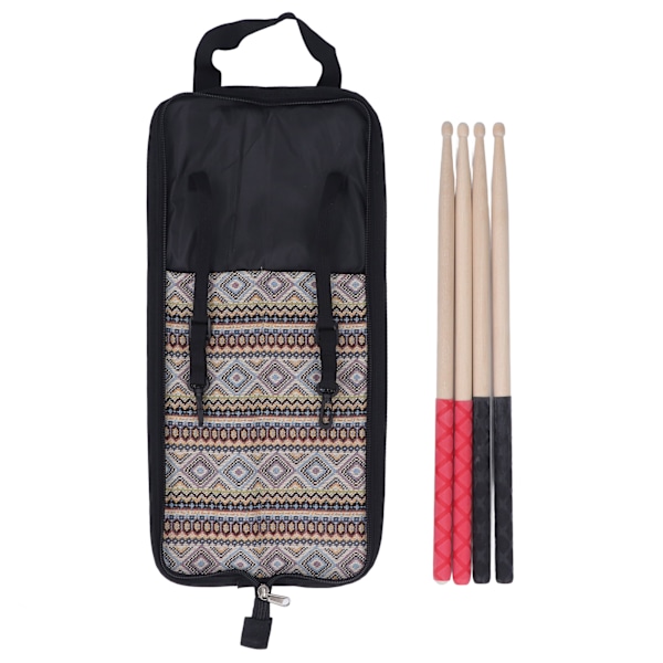 2 Pairs Drum Sticks Maple 5A Drumsticks with Oxford Cloth Bag Percussion Instrument Accessories