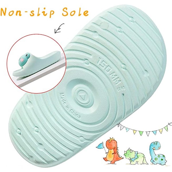 Barns Sliders Gutt Jenter Tøfler Småbarn Strand Basseng Slide Sandaler Slip-on Sommer Flip Flops