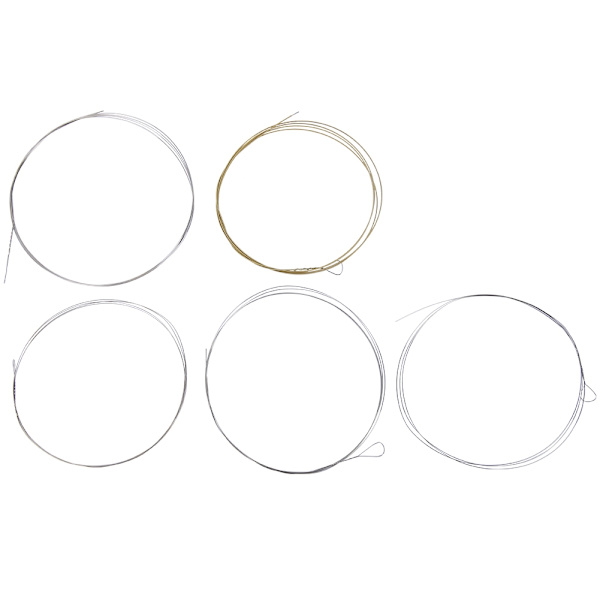 5-pack högkvalitativa banjostrengar i koppar-legering