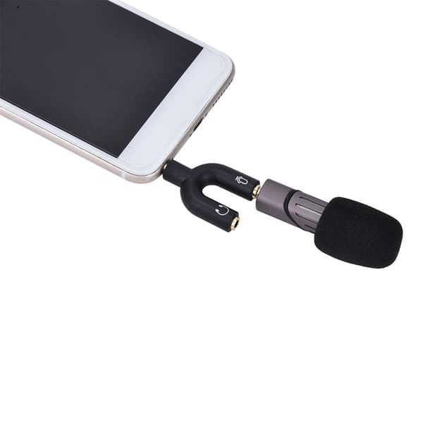 3,5 mm vindskyddad bomull mobiltelefon mini bärbar 2 kanaler pluggmikrofon LDX-SMALL