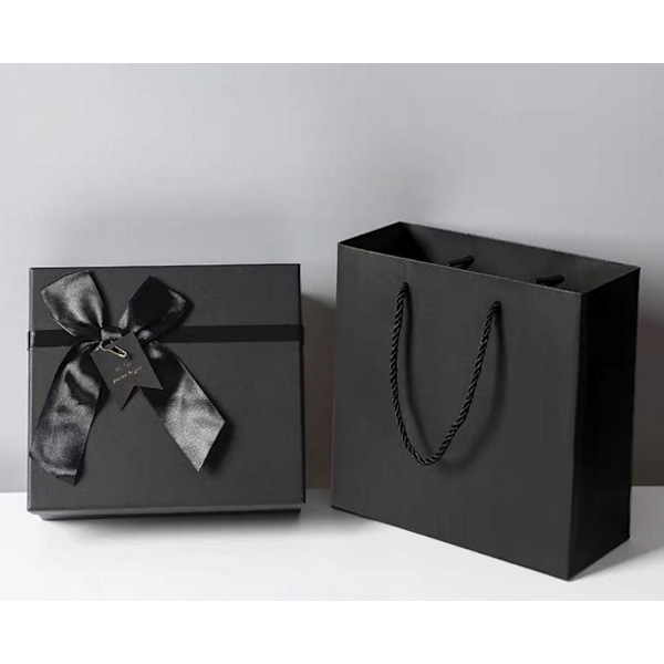 Presentförpackningar 6x6x3 tum, presentask med lock för present, examen, årsdagar, födelsedagsfest, fars dag, jul
