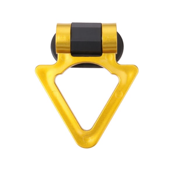 Car front and rear bar towing trailer rope hook bumper decorative trailer ring hook - triangle (yellow)