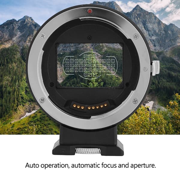 EF-E autofokus overførselslinseadapterring til Sony E-mount kamera
