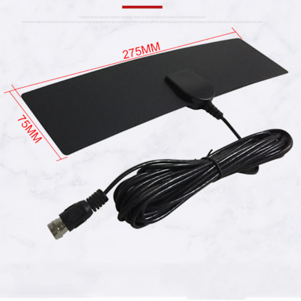 HD TV-antenn för gratis TV-kanaler för vägg och fönsterglas, TV-antenn
