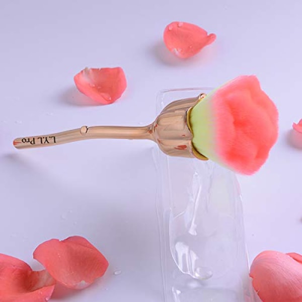 1 st Rose Orange Makeup Brush, Blush Brush Fashion Beauty Tool, Super Large Face Powder Makeup Brushes för Powder Cosmetic Tool