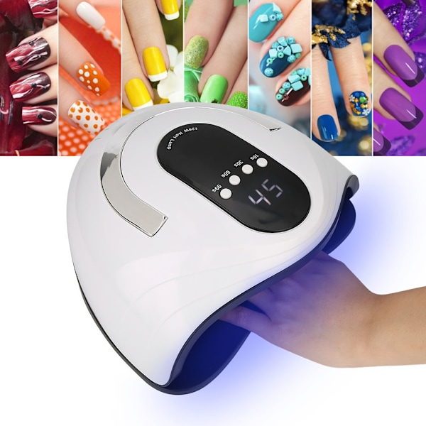 120W Bärbar LED-nagellampa Gelnagellack Torktumlare Snabbtorkande Nagelkonstmaskin