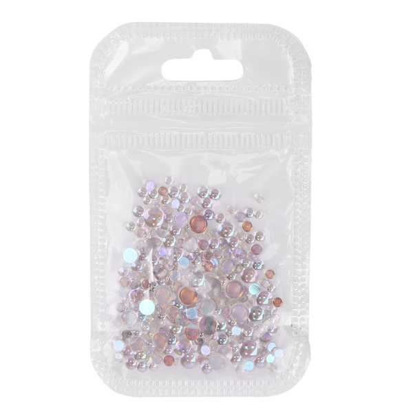 300 st Nail Art Faux Kristallpärlor DIY Naglar Mini Mikro Pärlor Manikyr Dekorativa Tillbehör07