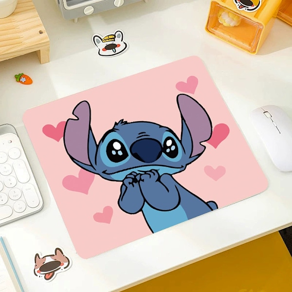 Lille Gaming Musemåtte Syet MOUS Musemåtte Gamer Mausepad Computermåtte Skrivebordsmåtte PC Tilbehør Måtter Tastatur Kabinet Mause pink 300*250*3mm