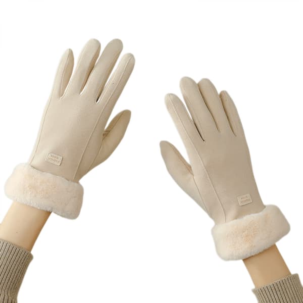 Dame Vinter Varme Touchscreen Handsker Termisk Blødt For Elastisk Manchet