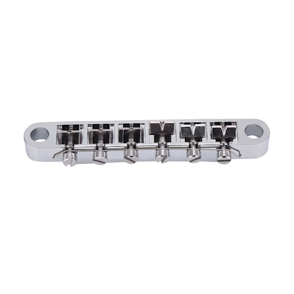 Alloy Bridge & Tailpiece Set Ersättning Del för LP Stil 6-Strängad Elgitarr